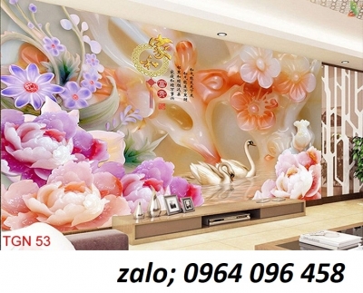 Tranh ngọc 3d - tranh gạch 3d ngọc - 71QP