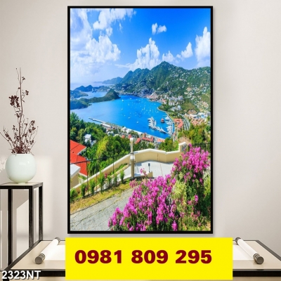 Gạch 3d cảnh thiên nhiên khổ đứng DS34