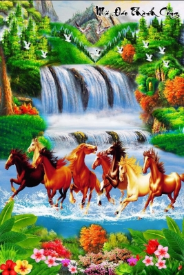 Tranh gạch 3d mã đáo thành công - LK84