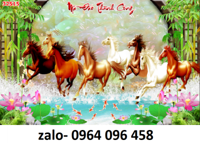 Tranh gạch men 3d con ngựa - CBVNN84