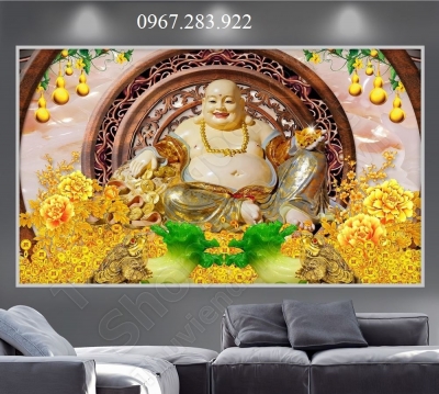 Tranh gạch - Tranh Phật Di Lặc