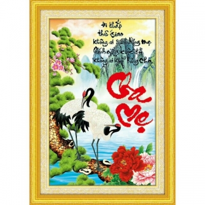 Tranh gạch 3d phòng thờ - CBVC433