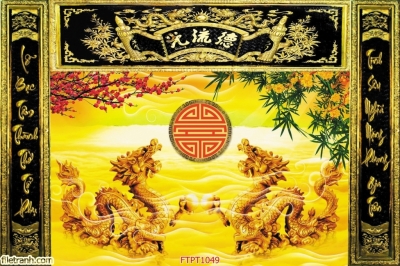 Gạch ốp tường 3D ban thờ