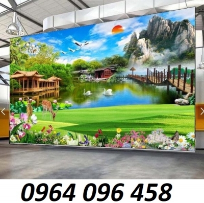 Tranh gạch 3d ốp tường phòng khách - hành lang - 098CN
