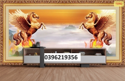 Tranh ngựa mã đáo 3D đẹp