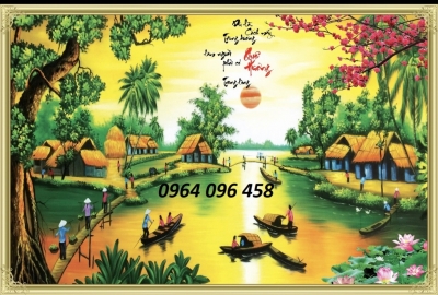 Tranh gạch 3d phong cảnh đồng quê - ZXC5