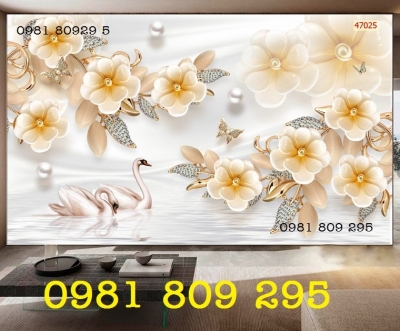 Tranh gạch men ốp phòng khách