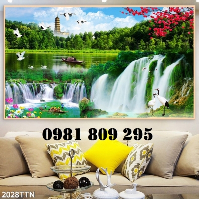 Tranh gạch sơn thủy