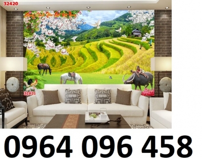 Tranh gạch 3d ốp tường ngoài trời - 55XM