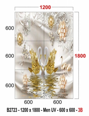 Gạch men dán phòng khách