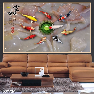 Gạch trang trí cá chép