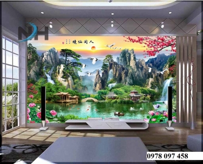 Tranh gạch men - tranh phòng khách
