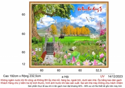 Gạch tranh 3D - tranh phong cảnh thiên nhiên
