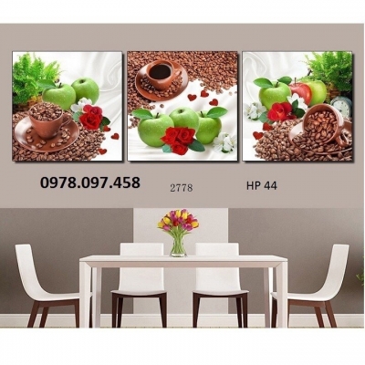 Gạch tranh 3D ốp phòng ăn