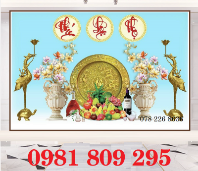Tranh gạch - tranh trang trí phòng thờ