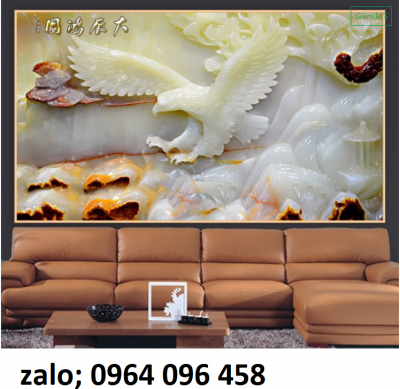 Tranh gạch 3d phong thủy phòng khách - NPED4