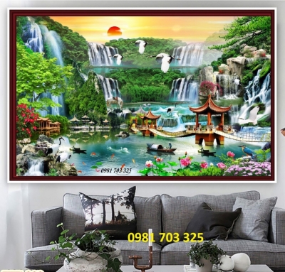 Tranh phong cảnh- gạch tranh