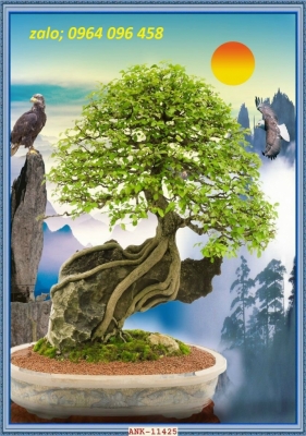 Tranh gạch men 3d mẫu cây cảnh - 832SV