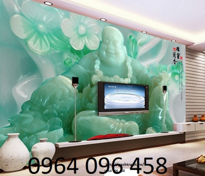 gạch tranh phật di lặc 3d