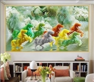 Tranh gạch 3d hoa sứ ngọc - NBVVB8