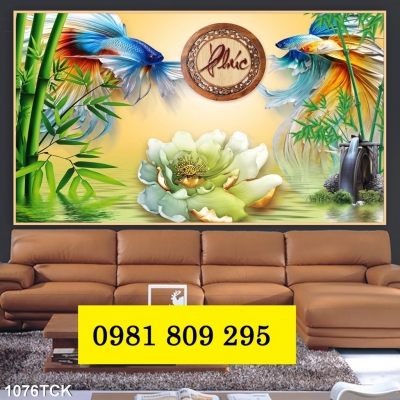 Gạch tranh 3d , tranh gạch phòng khách