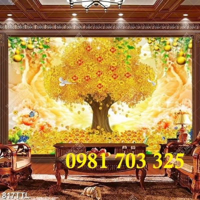 Gạch tranh tài lộc ốp tường