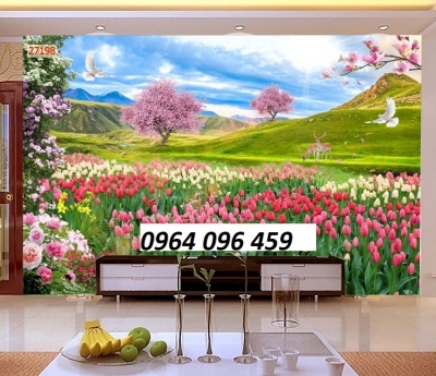Tranh gạch 3d bóng kính - KCMN001