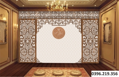 Tranh gạch 3d trang trí phòng thờ