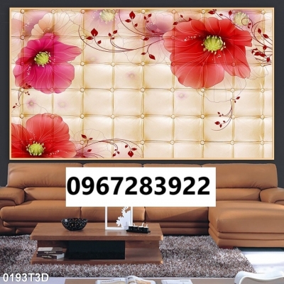 Gạch tranh hoa 3d trang trí