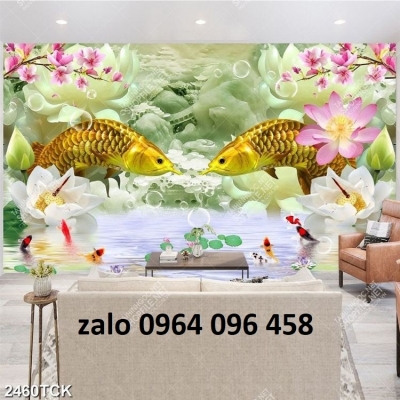 Tranh gạch 3d hoa ngọc - TVCX4