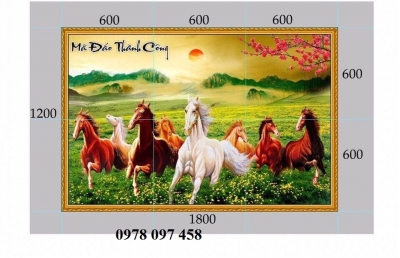 Gạch tranh 3D - tranh phong thủy