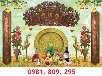 Tranh phòng thờ, gạch tranh 3d, tranh trang trí