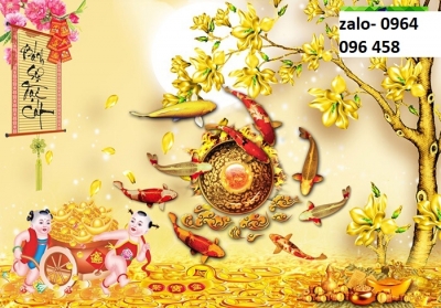 Tranh 3d cây kim tiền - LXDC533