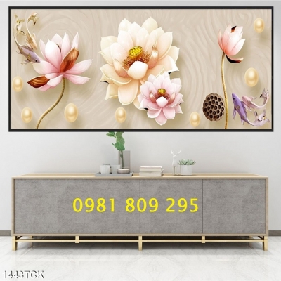 Tranh gạch hoa sen , gạch 3d HP36365