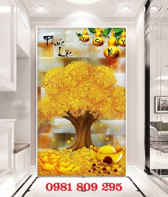 Gạch in tranh phòng khách 3d đẹp