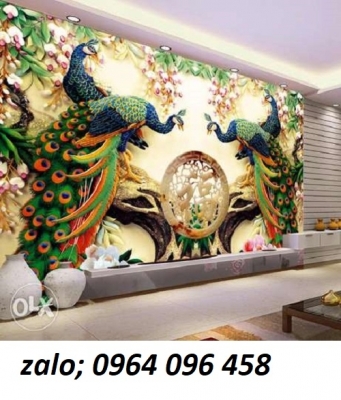 Tranh gạch 3d dán tường phòng khách đẹp - YHNN7