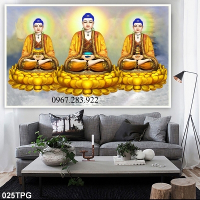 Tranh tường phật giáo phủ UV gạch men