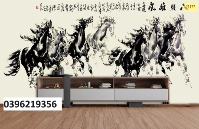 Tranh gạch men ngựa mã đáo