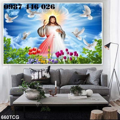 Gạch tranh thiên chúa, tranh công giáo HP8273