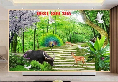 Tranh gạch phong cảnh 3d - gạch tranh 3d thiên nhiên