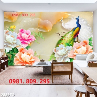 Gạch ốp tường 3d phòng khách HD993