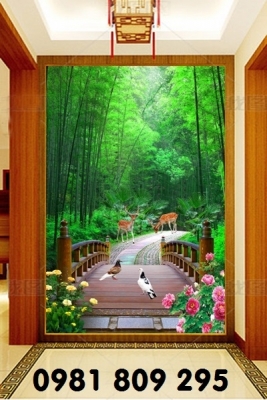 Gạch 3d rừng tre