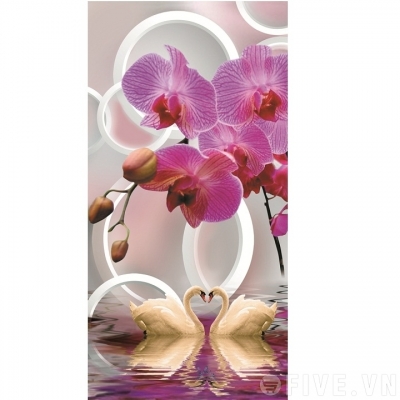 tranh gạch 3d phong thủy phòng khách - GCV4
