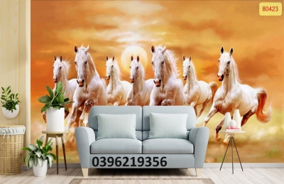 Tranh gạch 3D đẹp ngựa mã đáo