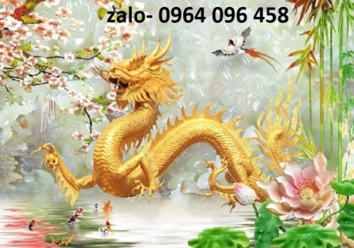 Tranh gạch 3d phong thủy rồng phượng - CVBB65