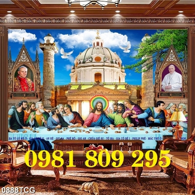 Gạch tranh 3d - mẫu tranh công giáo, chúa