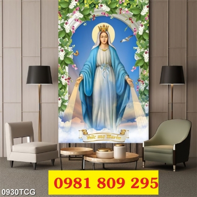 Gạch tranh Đức Mẹ , công giáo 3d