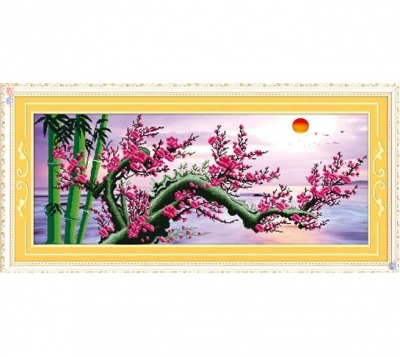 Tranh gạch 3d cành đào - 1888CM