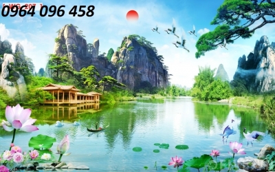 Tranh cảnh đồng quê - tranh gạch 3d ốp tường - 86VCNN