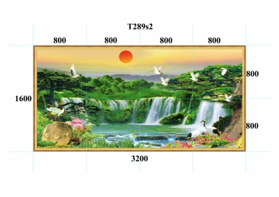 Gạch tranh họa tiết phong cảnh thiên nhiên